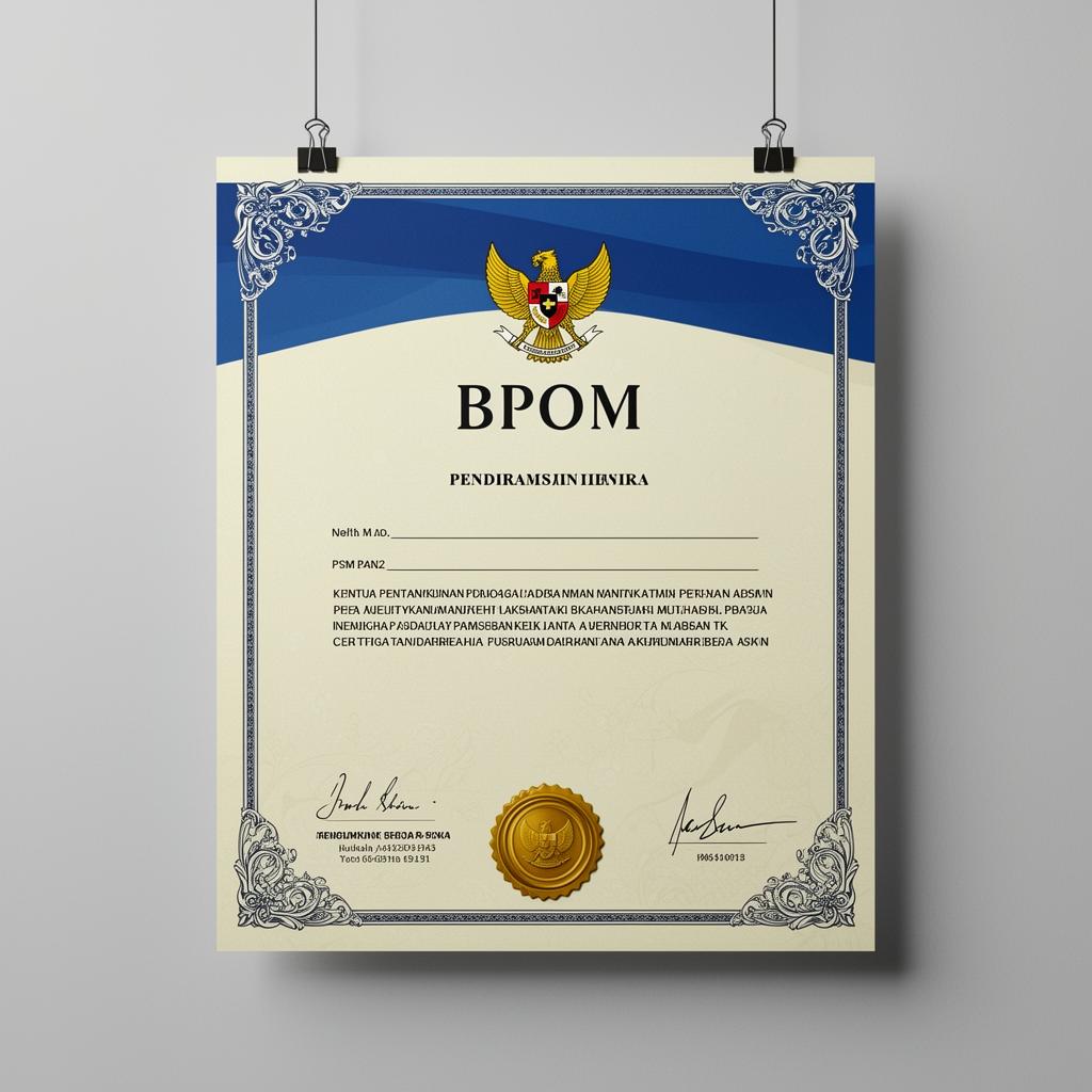 BPOM certificate