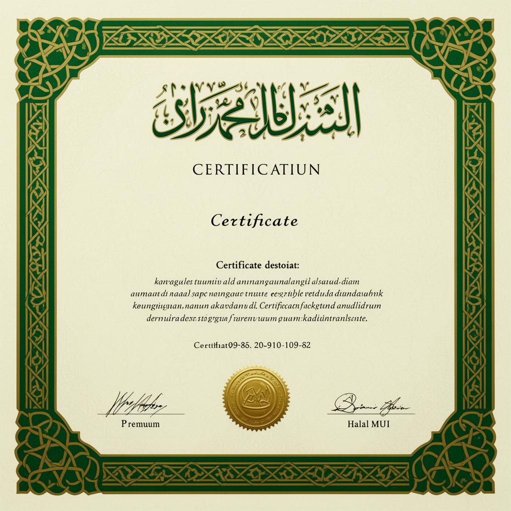 Halal MUI certificate