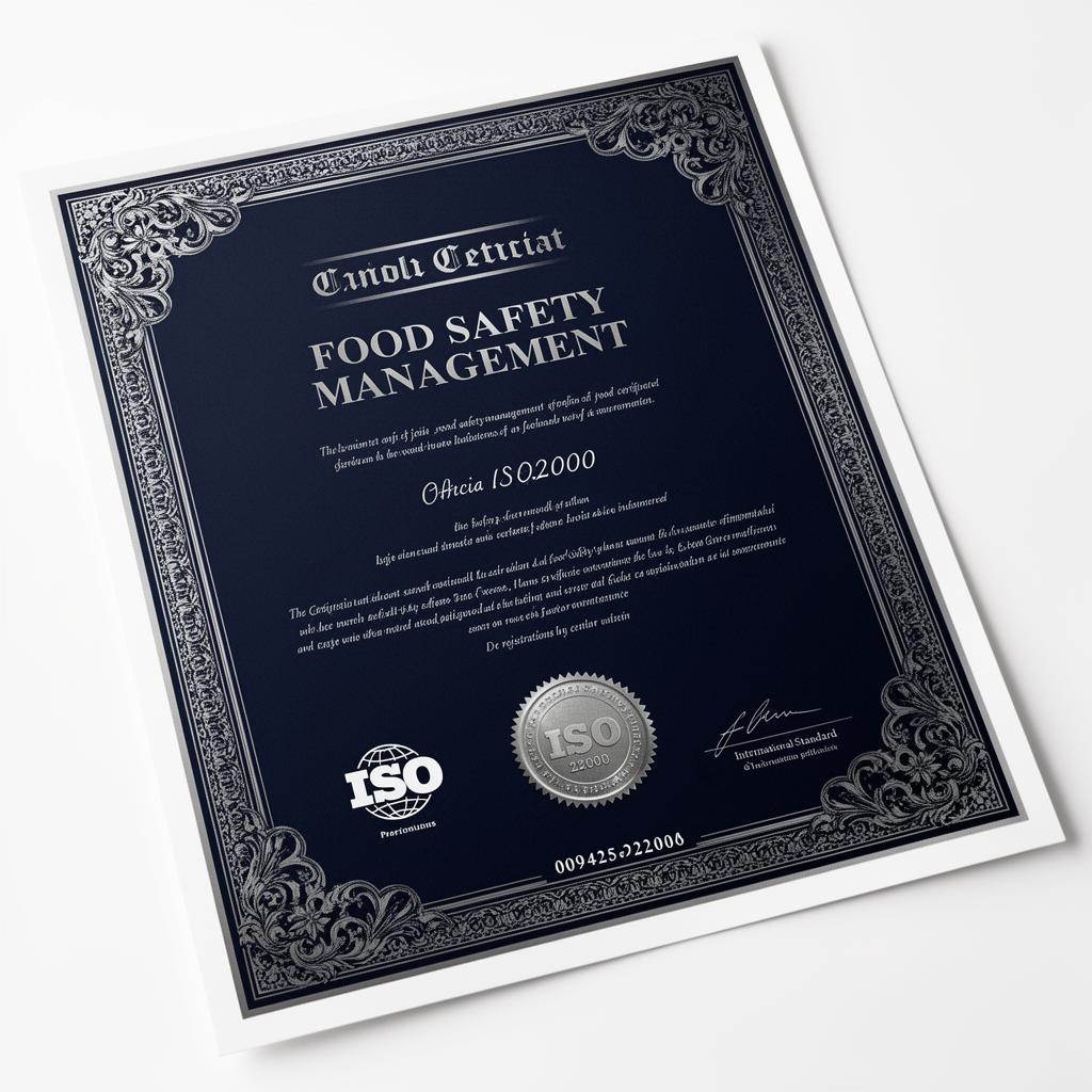 ISO 22000 certificate