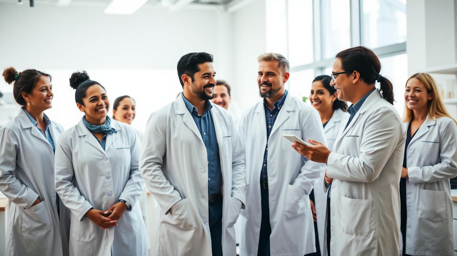 Tanata Herbal team in lab